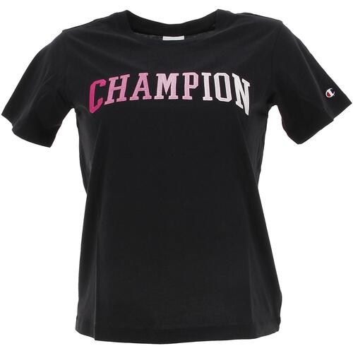 Vêtements Fille T-shirts manches courtes Champion Crewneck t-shirt Noir