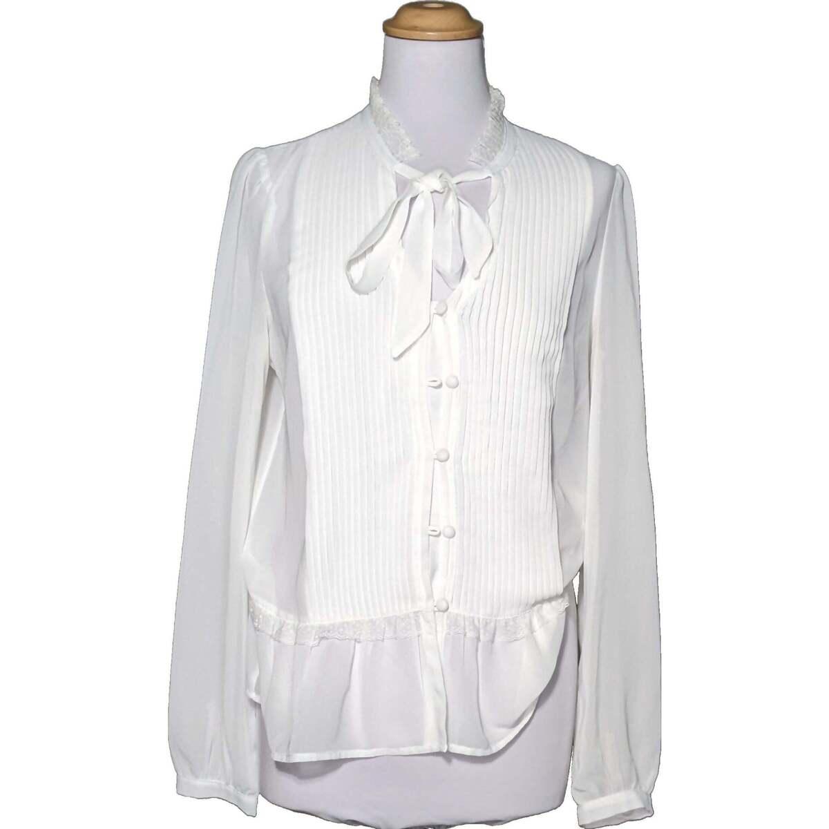 Vêtements Femme Chemises / Chemisiers Naf Naf chemise  38 - T2 - M Blanc Blanc