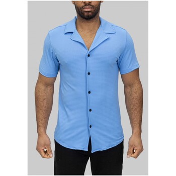Vêtements Homme Chemises manches longues Kebello Recevez une réduction de Bleu