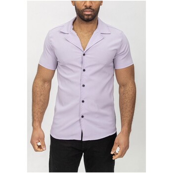 Vêtements Homme Chemises manches longues Kebello Pantalon Jogging Blanc H Violet