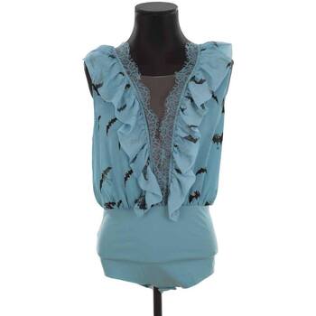 Vêtements Femme Pulls & Gilets Elisabetta Franchi Blouse en soie Bleu