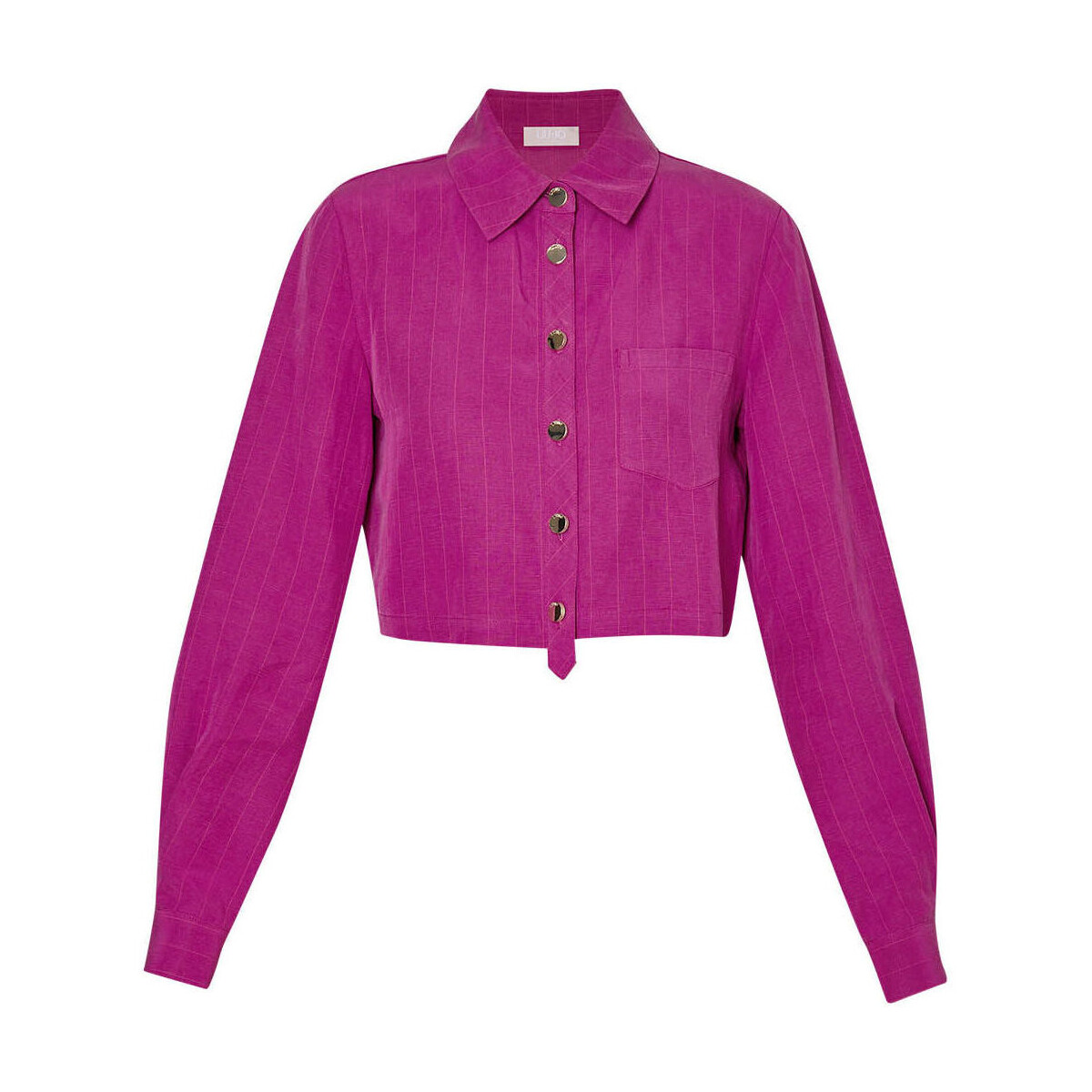Vêtements Femme Chemises / Chemisiers Liu Jo Chemise violette en lin mélangé Violet