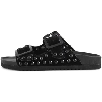 Chaussures Femme Sandales et Nu-pieds Colors of California Couleurs de Californie Sandales Low Black Studs Noir