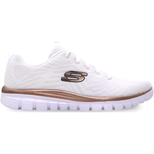 Chaussures Femme Baskets mode Skechers Graceful Get Connected Blanc
