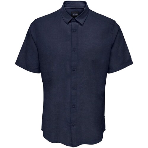 Vêtements Homme Chemises manches courtes Only & Sons  22009885 Bleu