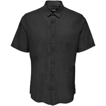 Vêtements Homme Chemises manches courtes Only & Sons  22009885 Noir