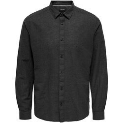 Vêtements Homme Chemises manches longues Only & Sons  22012321 Noir