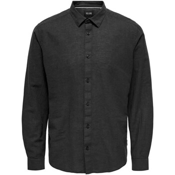 Vêtements Homme Chemises manches longues Only & Sons  22012321 Noir
