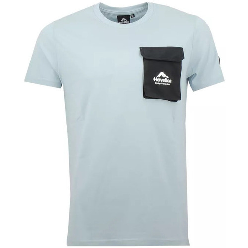 Vêtements Homme T-shirts manches courtes Helvetica BROWN Bleu