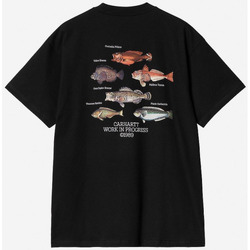 Vêtements Homme T-shirts manches courtes Carhartt - S/S FISH T-SHIRT Noir