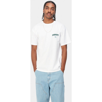 Vêtements Homme pantalon cargo ou pantalon multipoches Carhartt - S/S DUCKIN T-SHIRT Blanc