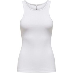 Vêtements Femme Débardeurs / T-shirts sans manche Only 15234659 Blanc