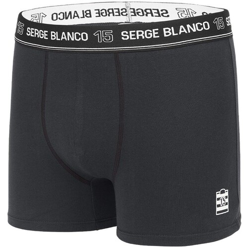 Sous-vêtements Homme Boxers Serge Blanco Boxer coton homme Colored Class' Noir