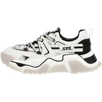 Chaussures Femme Baskets mode Steve Madden sneakers running Kingdom blanc et noir Blanc