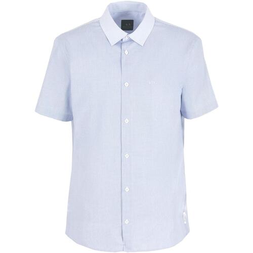 Vêtements Homme Chemises manches courtes EAX Shirts Bleu