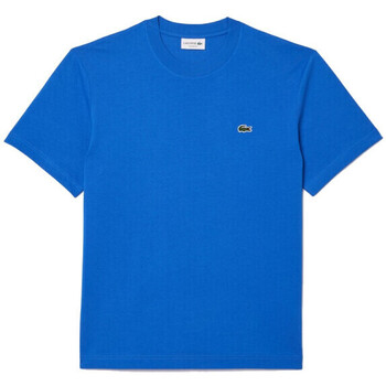 Vêtements Homme T-shirts & Polos Lacoste T-SHIRT  CLASSIC FIT EN JERSEY DE COTON BLEU Bleu