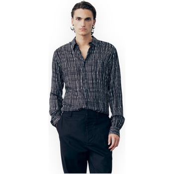 Vêtements Homme Chemises manches longues GaËlle Paris GAABM00041PTTS0112 NB01 Noir