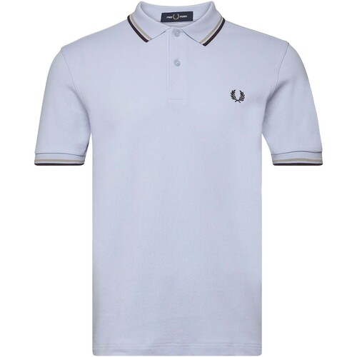 Vêtements Homme Polos manches courtes Fred Perry Fp Twin Tipped Fred Perry Shirt Bleu