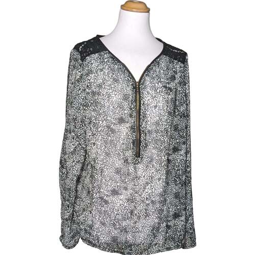 Vêtements Femme Vintage Check-trim polo shirt Accessories Jacqueline Riu blouse  44 - T5 - Xl/XXL Gris Gris