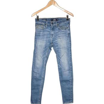 jeans hollister  jean slim femme  38 - t2 - m bleu 