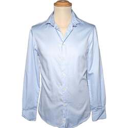 Vêtements Homme Chemises manches longues Celio 36 - T1 - S Bleu
