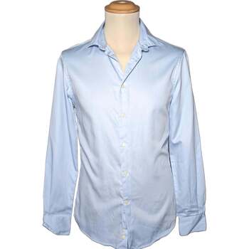 Vêtements Homme Chemises manches longues Celio 36 - T1 - S Bleu