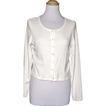Vêtements Femme Gilets / Cardigans Monki gilet femme  36 - T1 - S Blanc Blanc