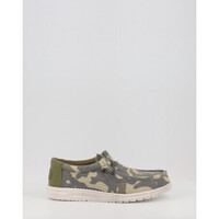 Chaussures Homme Chaussures bateau HEYDUDE WALLY WASHED CAMO Vert