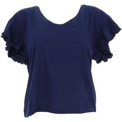 Vêtements Femme T-shirts manches courtes Deeluxe Oria ts w m+ Bleu