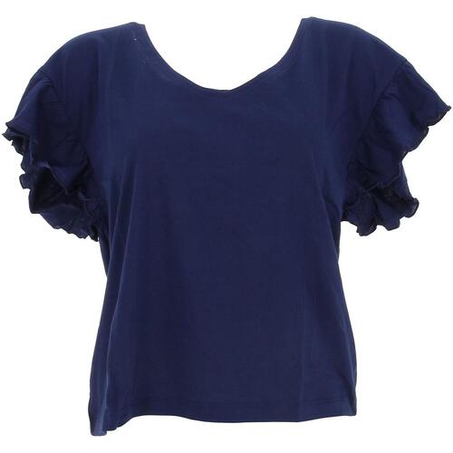 Vêtements Femme T-shirts manches courtes Deeluxe Oria ts w m+ Bleu