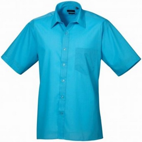 Vêtements Homme Chemises manches courtes Premier Poplin Bleu
