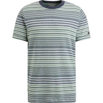 Vêtements Homme T-shirts manches courtes Cast Iron T-shirt Rayures Bleu Vert Multicolore