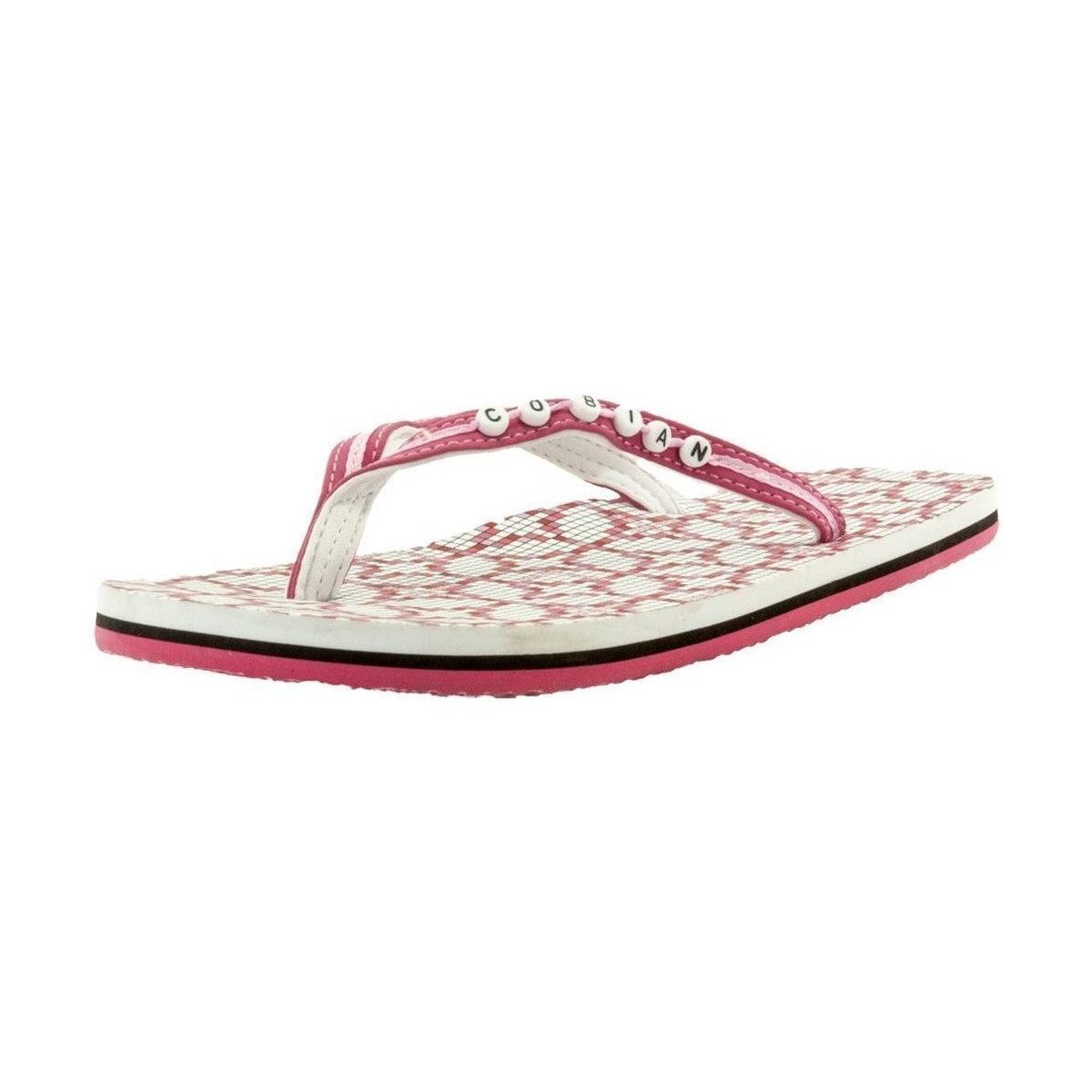 Chaussures Femme Tongs Cobian SCRABBLE Rose