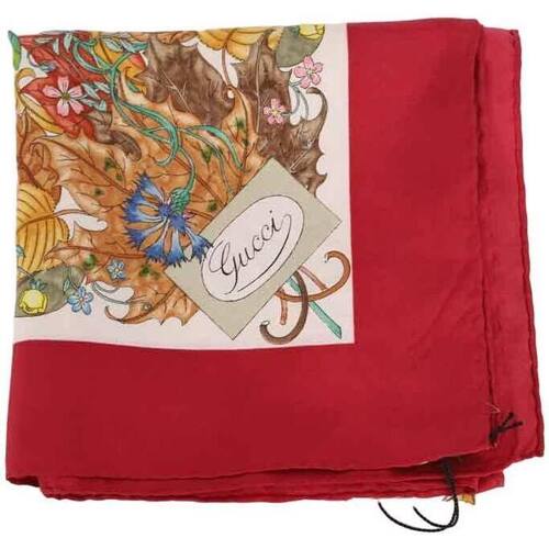 Accessoires textile Femme Echarpes / Etoles / Foulards Gucci Carré en soie Multicolore