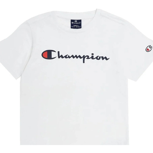 Vêtements Enfant Polos manches courtes Champion Crewneck T-Shirt Blanc