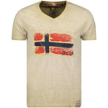Vêtements Homme T-shirts manches courtes Geo Norway SW1561HGN-BEIGE Beige
