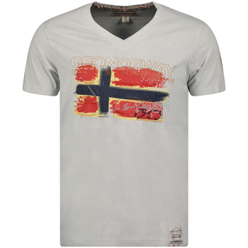 Vêtements Homme T-shirts manches courtes Geo Norway SW1561HGN-LIGHT GREY Gris