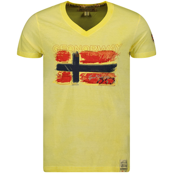Vêtements Homme T-shirts manches courtes Geo Norway SW1561HGN-LIGHT YELLOW Jaune