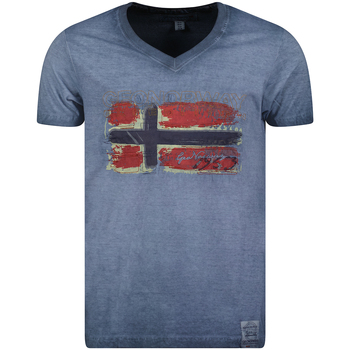 Vêtements Homme T-shirts manches courtes Geo Norway SW1561HGN-NAVY Bleu