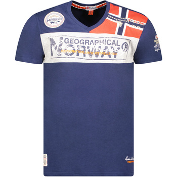Vêtements Homme T-shirts manches courtes Geographical Norway SX1130HGN-Navy Marine
