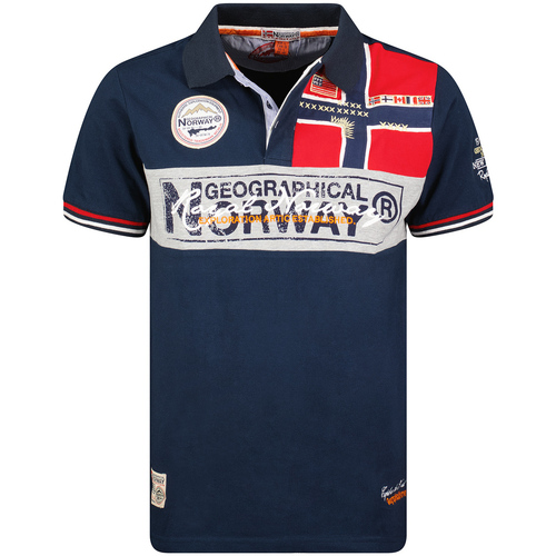 Vêtements Homme Polos manches courtes Geographical Norway SX1132HGN-Navy Marine