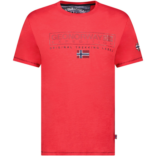 Vêtements Homme T-shirts manches courtes Geo Norway SY1311HGN-Red Rouge