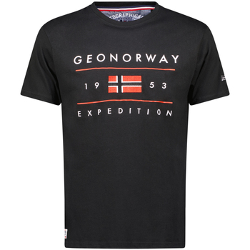 Vêtements Homme T-shirts manches courtes Geo Norway SY1355HGN-Black Noir