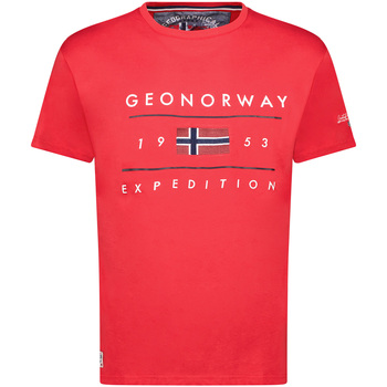 Vêtements Homme T-shirts manches courtes Geo Norway SY1355HGN-Red Rouge