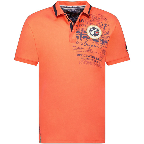Vêtements Homme Polos manches courtes Geo Norway SY1357HGN-Coral Rouge