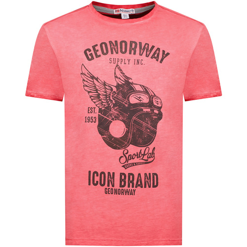 Vêtements Homme T-shirts manches courtes Geo Norway SY1360HGN-Red Rose