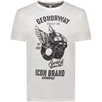 Vêtements Homme T-shirts manches courtes Geo Norway SY1360HGN-White Blanc