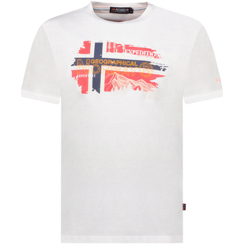 Vêtements Homme T-shirts manches courtes Geographical Norway SY1366HGN-White Blanc