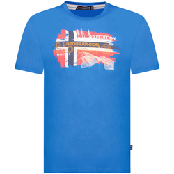 Vêtements Homme T-shirts manches courtes Geographical Norway SY1366HGN-Blue Bleu