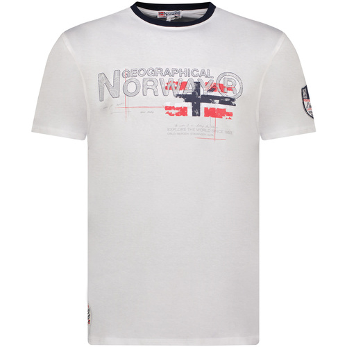 Vêtements Homme T-shirts manches courtes Geographical Norway SY1450HGN-White Blanc